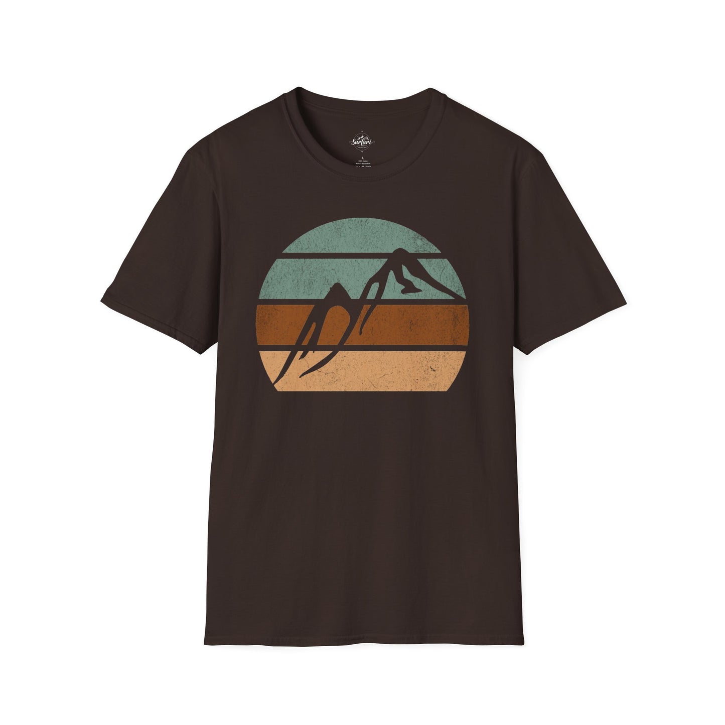 Retro Sunset Mountains