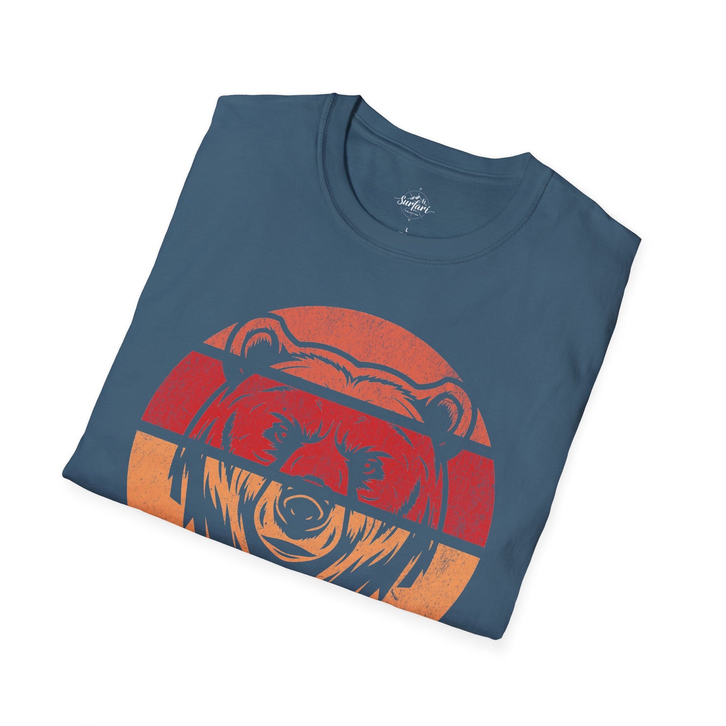 Retro Sunset Bear