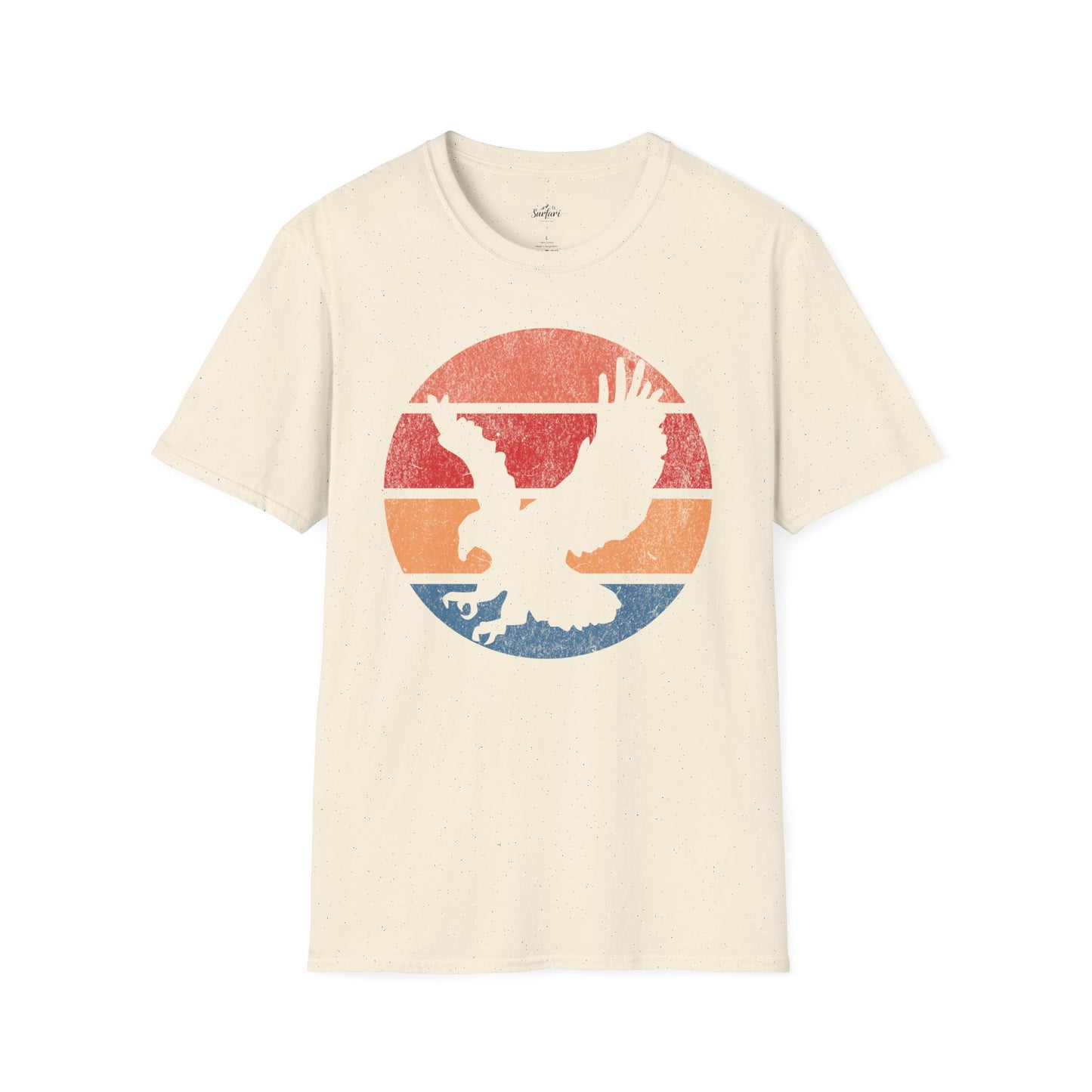 Retro Sunset Bald Eagle