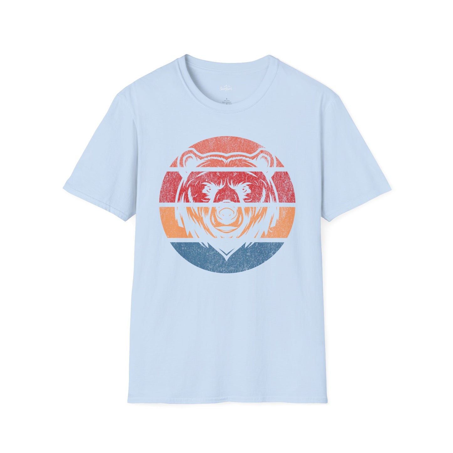 Retro Sunset Bear
