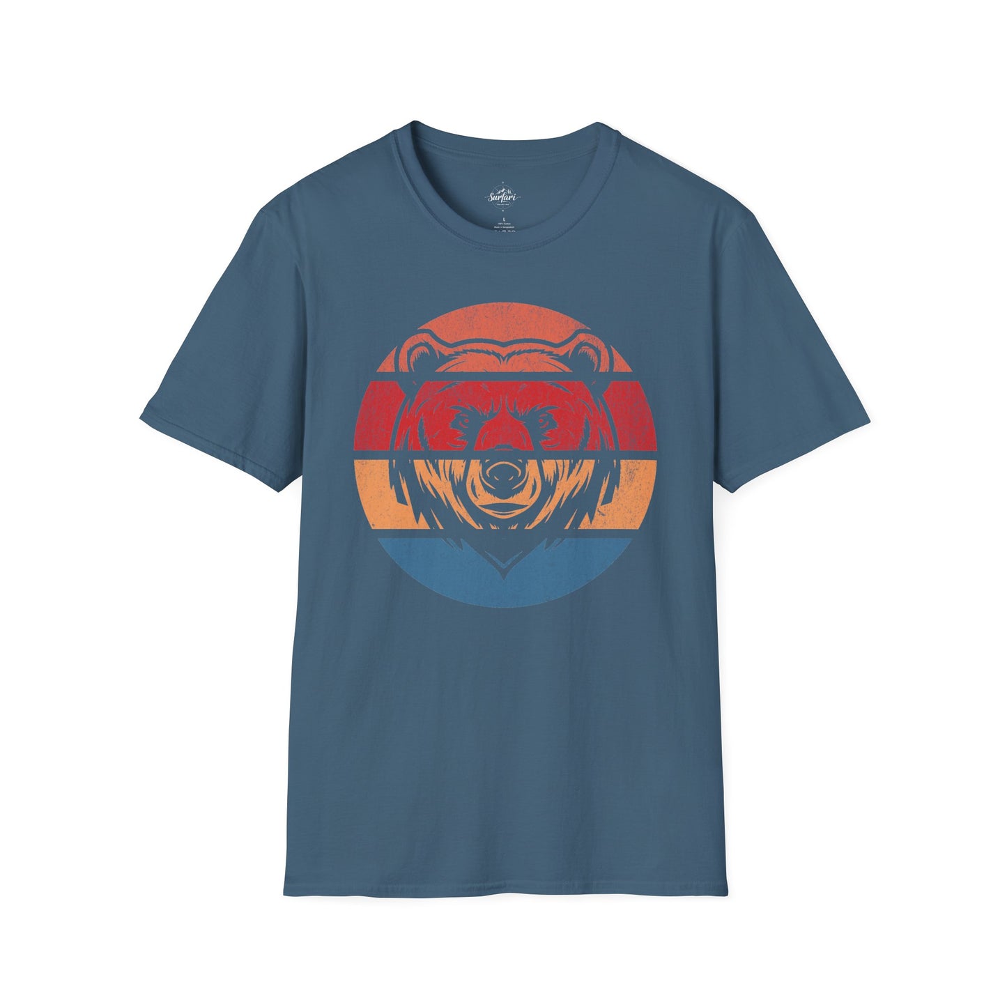 Retro Sunset Bear