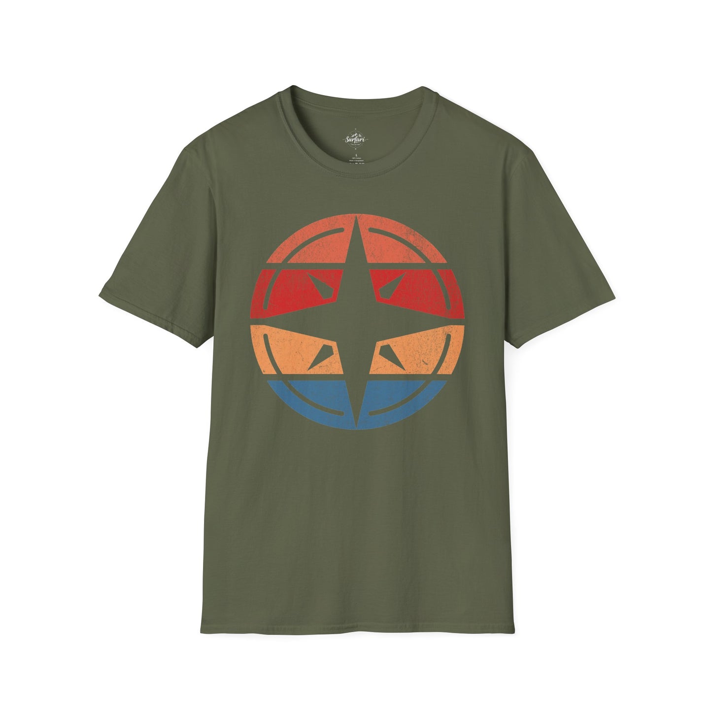 Retro Sunset Compass