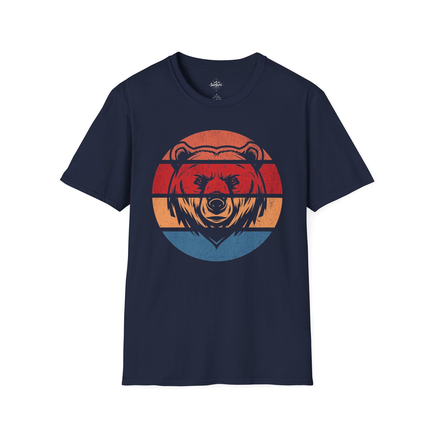 Retro Sunset Bear