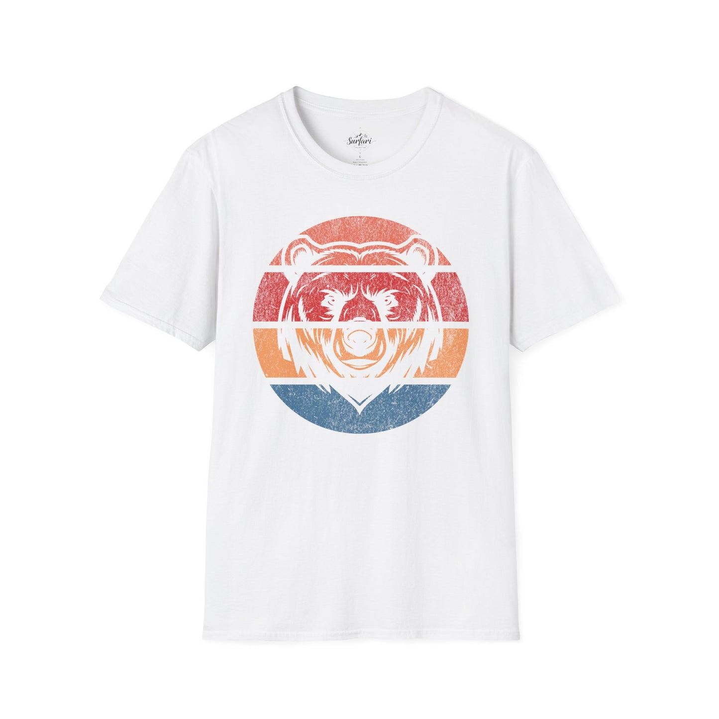 Retro Sunset Bear