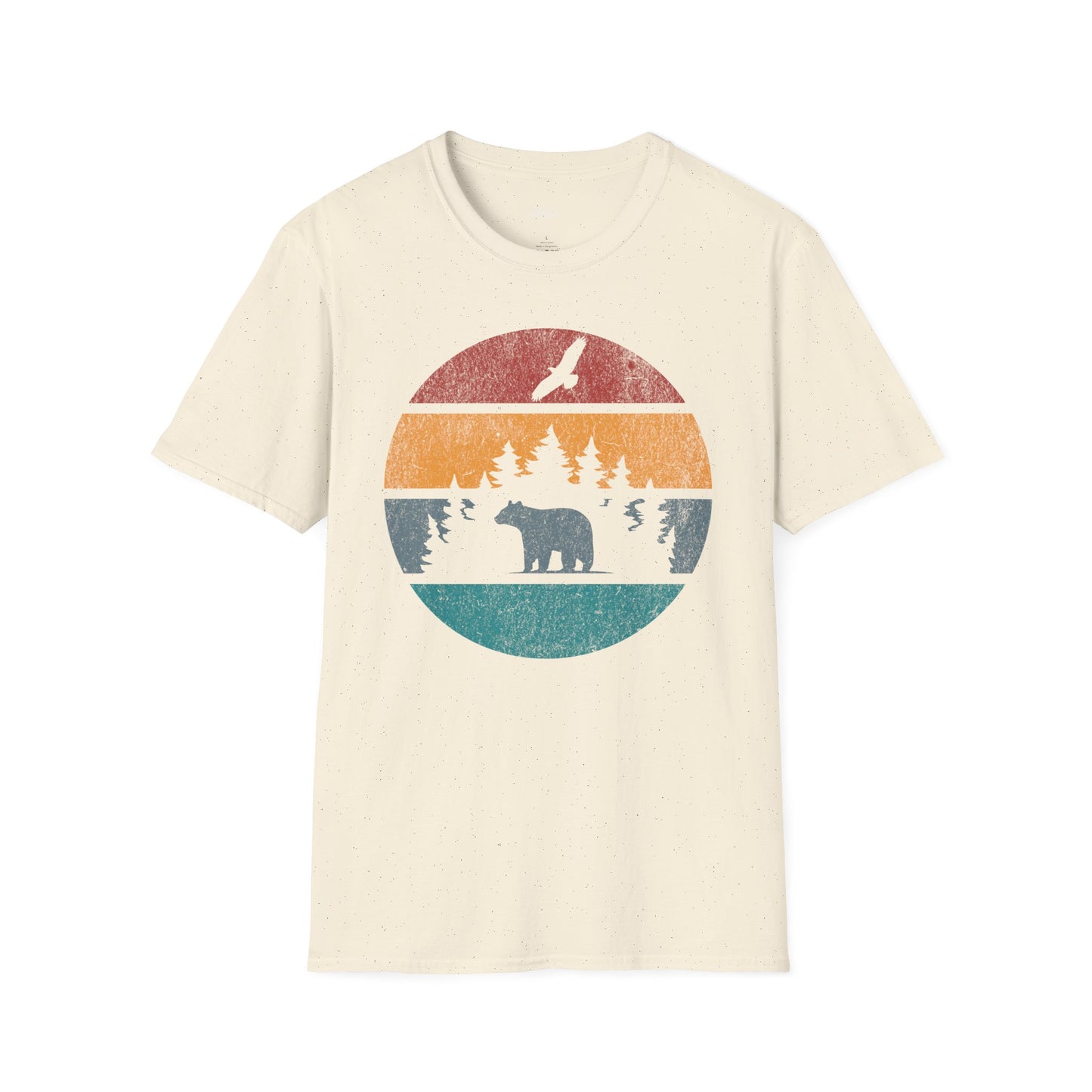 Retro Sunset California Bear