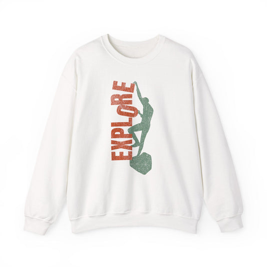 Printify Sweatshirt White / S Explore