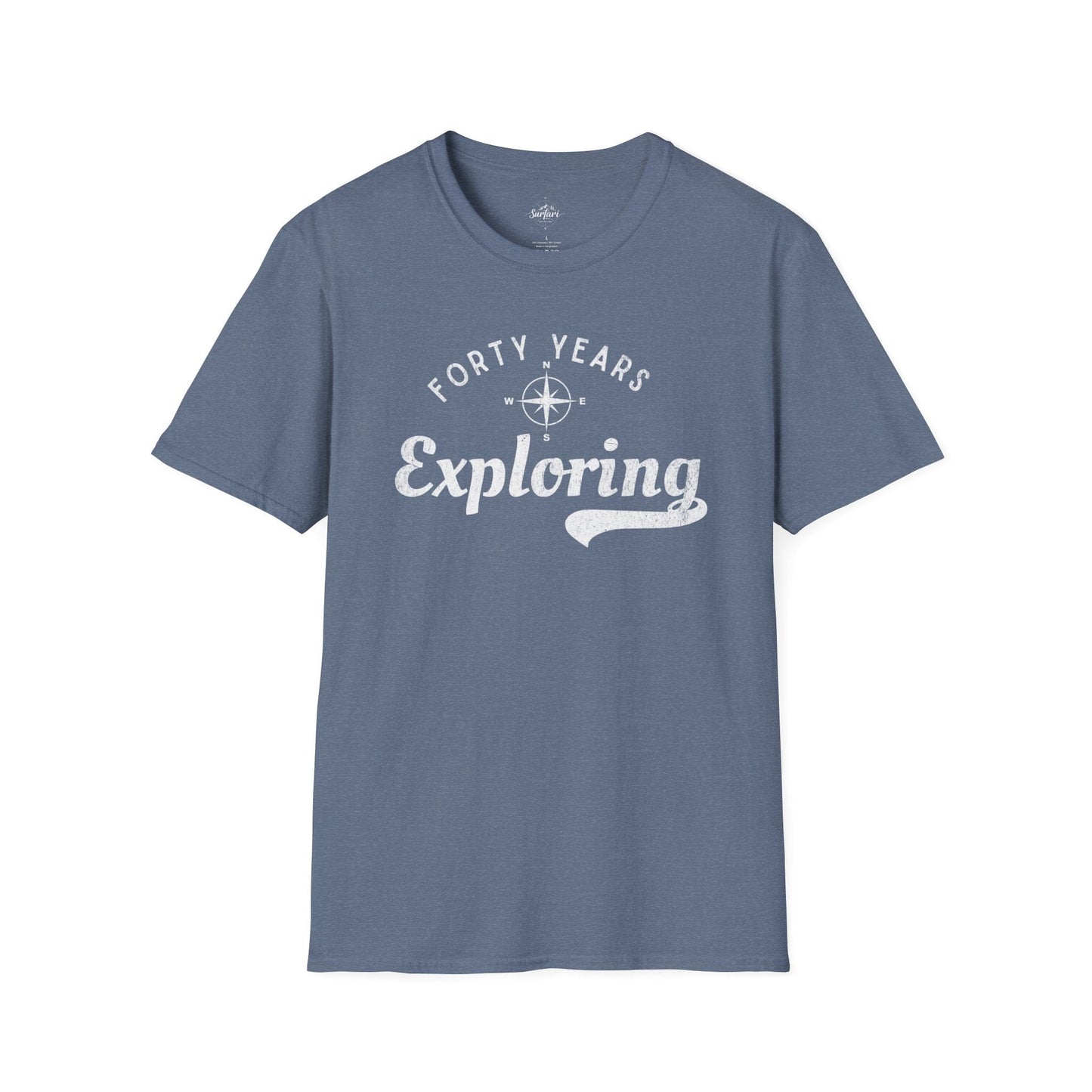Printify T-Shirt 40 Years Exploring