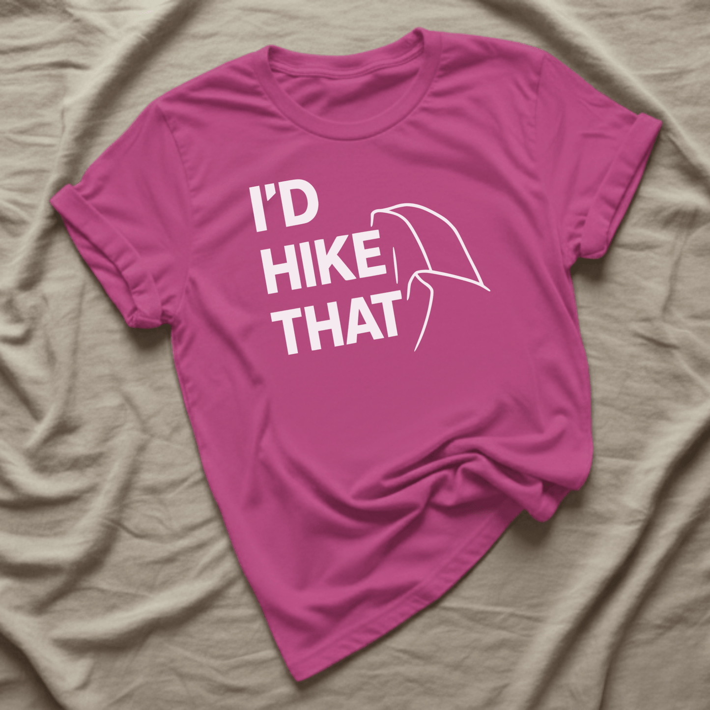Printify T-Shirt Antique Heliconia / S I'd Hike That, Half Dome