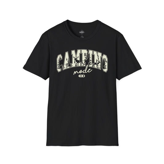 Printify T-Shirt Black / XS Camping Mode on