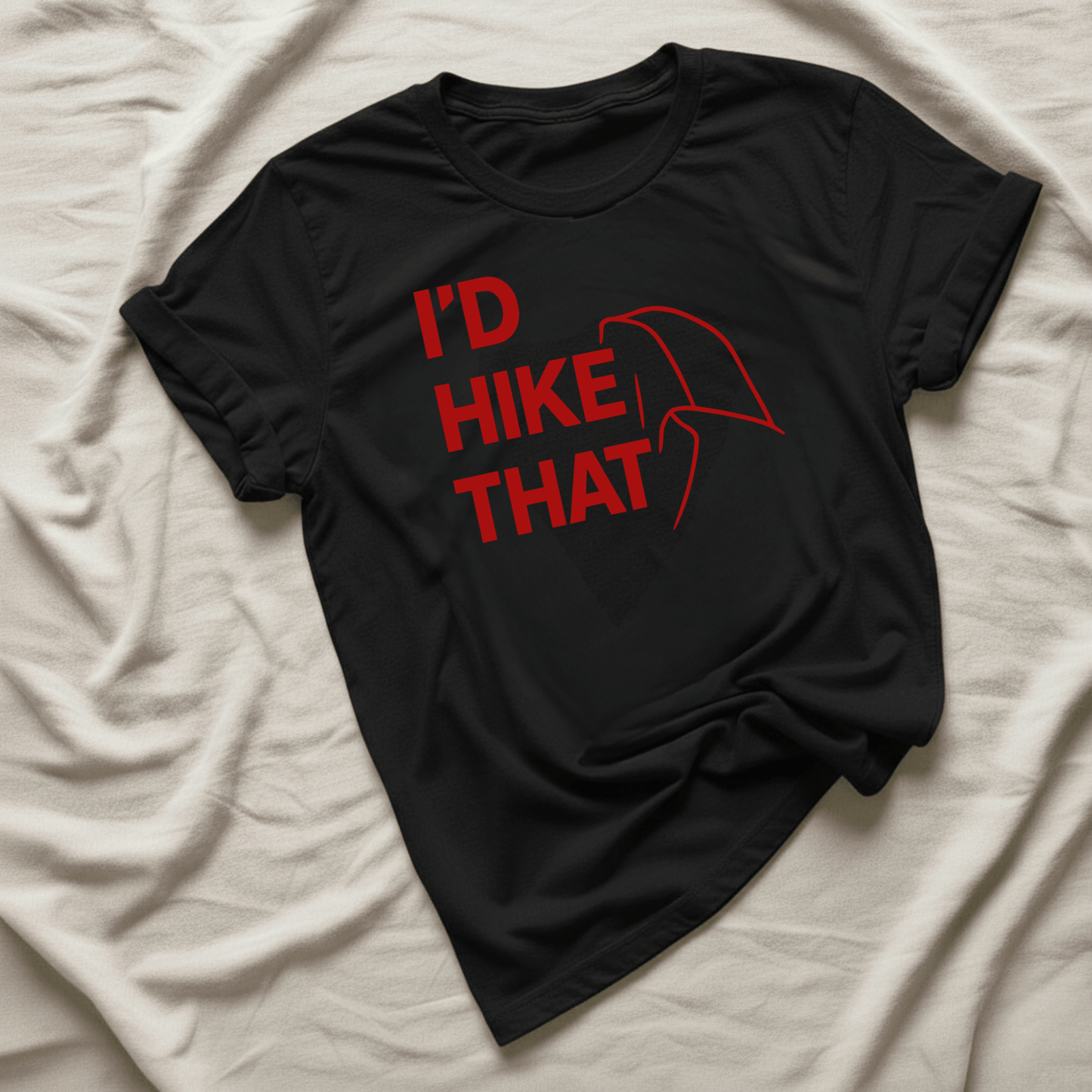 Printify T-Shirt Black / XS I'd Hike That Half Dome