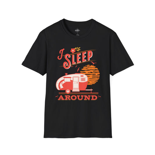 Printify T-Shirt Black / XS I sleep around