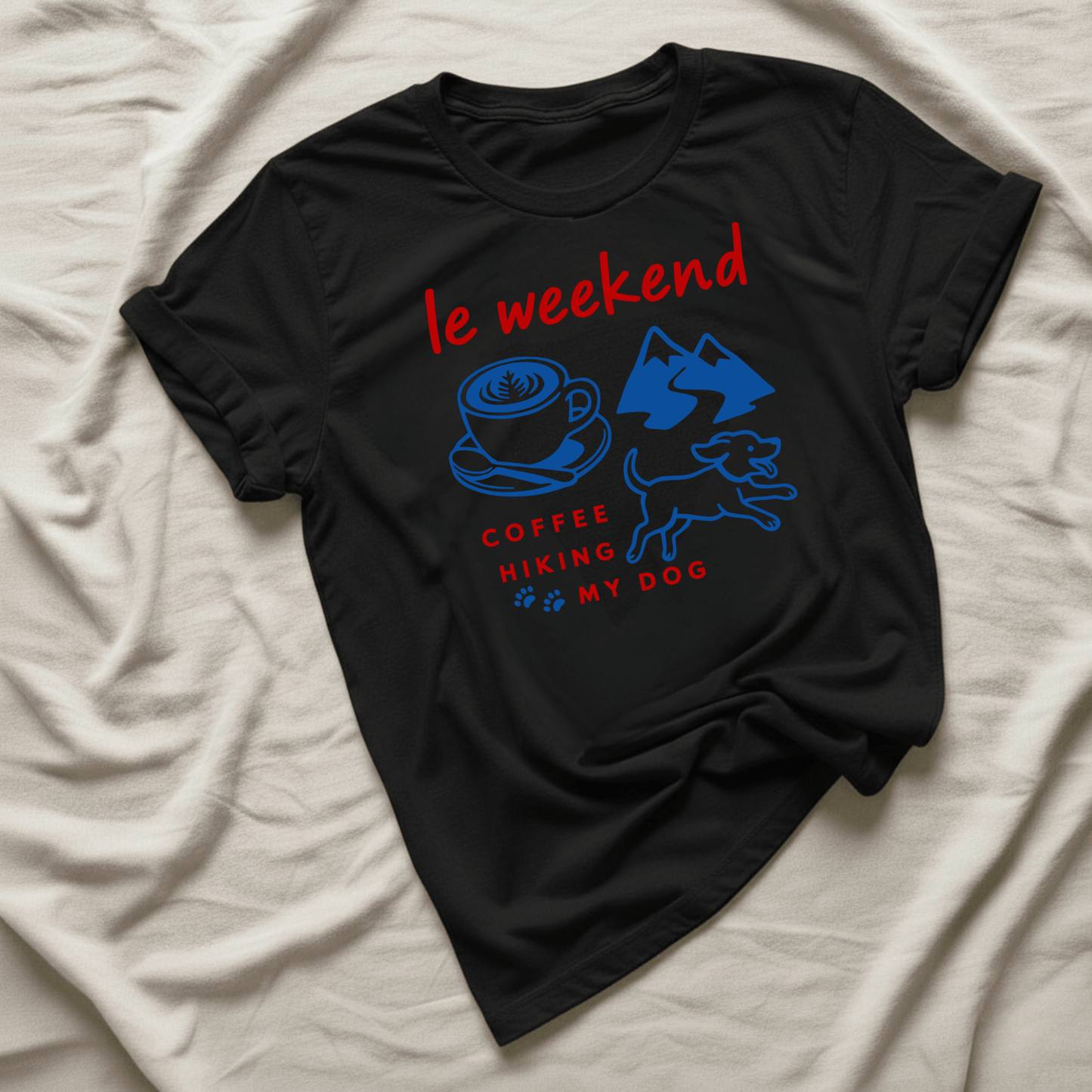 Printify T-Shirt Black / XS Le Weekend T-Shirt