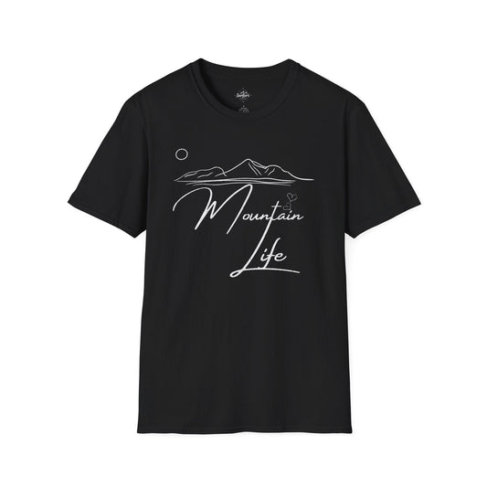 Printify T-Shirt Black / XS Mountain Life