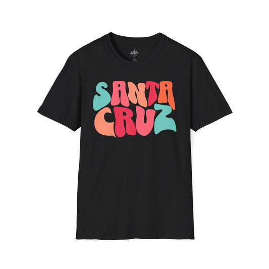 Printify T-Shirt Black / XS Santa Cruz Funky