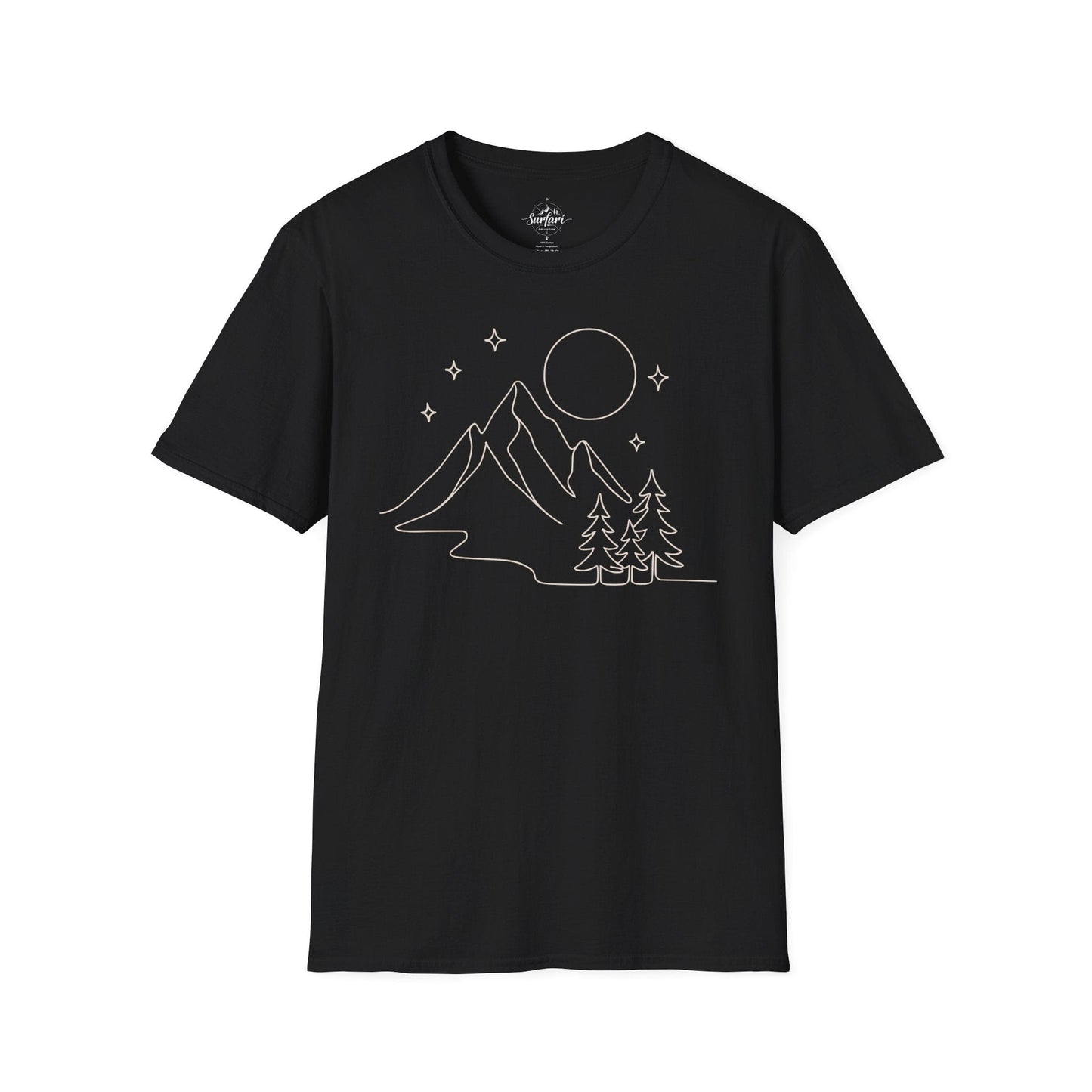 Printify T-Shirt Black / XS Starry Night