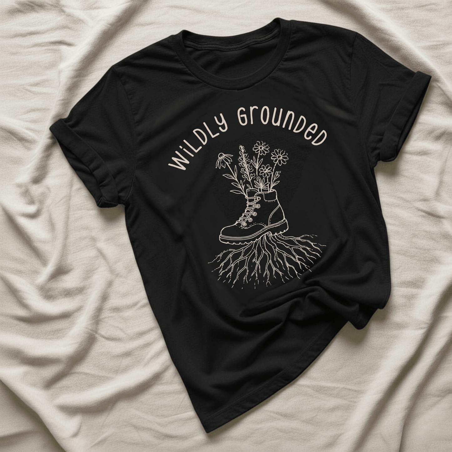 Printify T-Shirt Black / XS Wildly Grounded