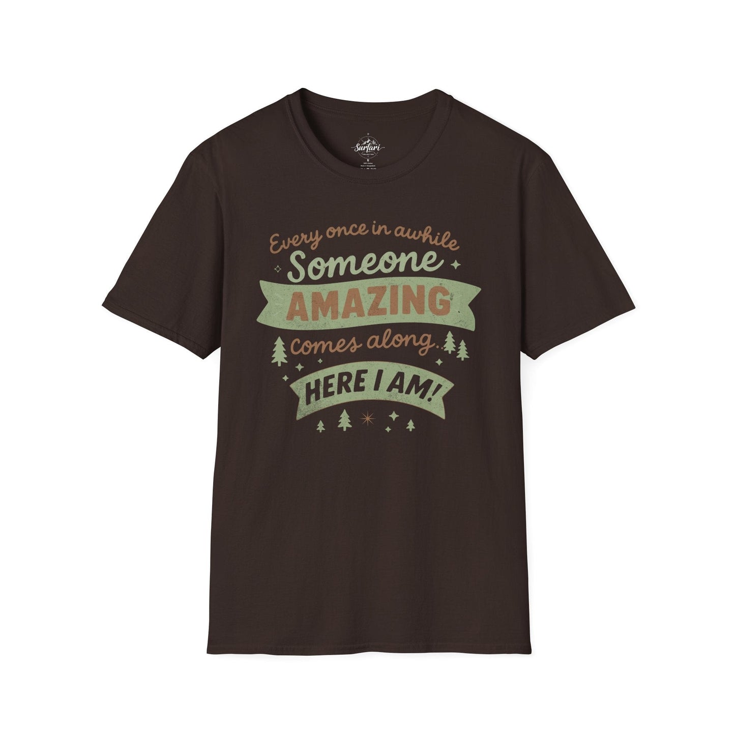 Printify T-Shirt Dark Chocolate / S Amazing