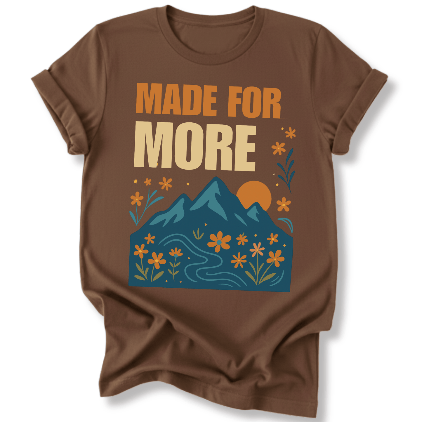 Printify T-Shirt Dark Chocolate / S Made for More