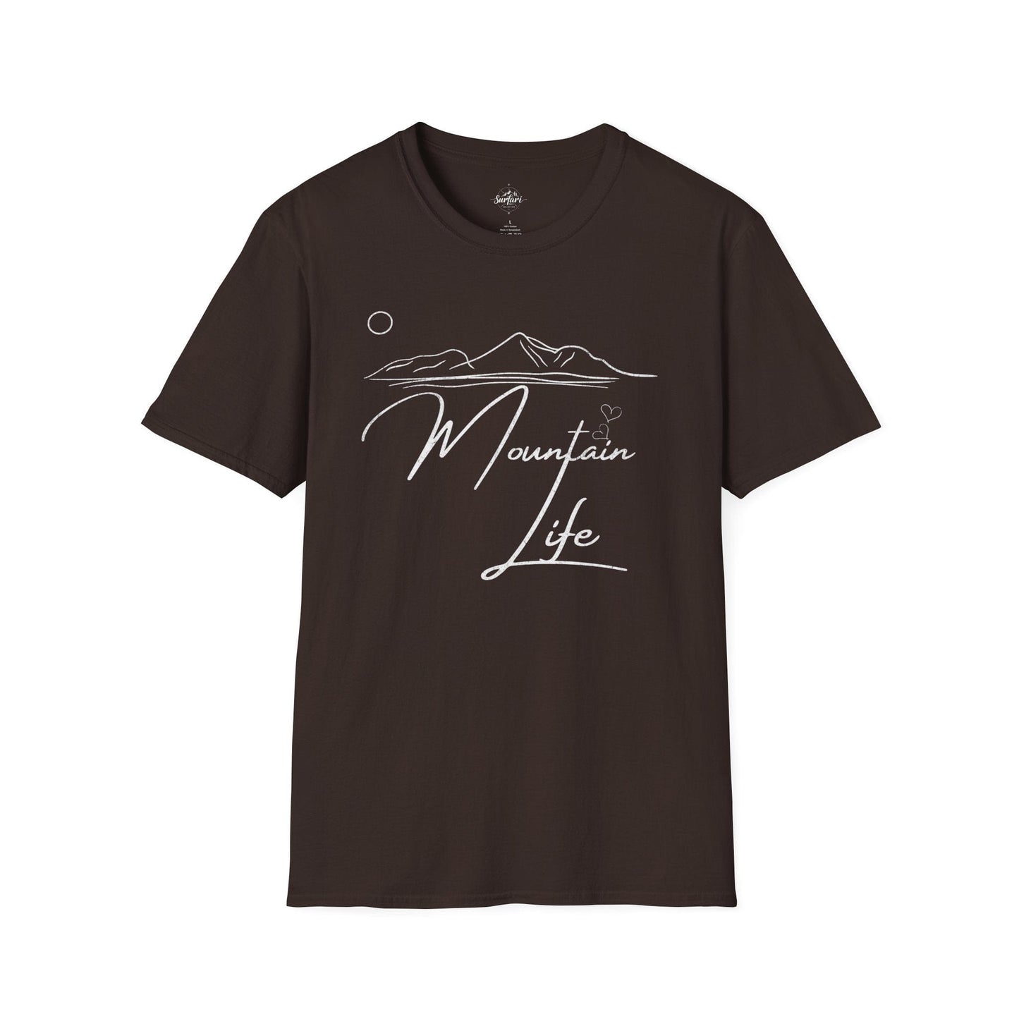 Printify T-Shirt Dark Chocolate / S Mountain Life
