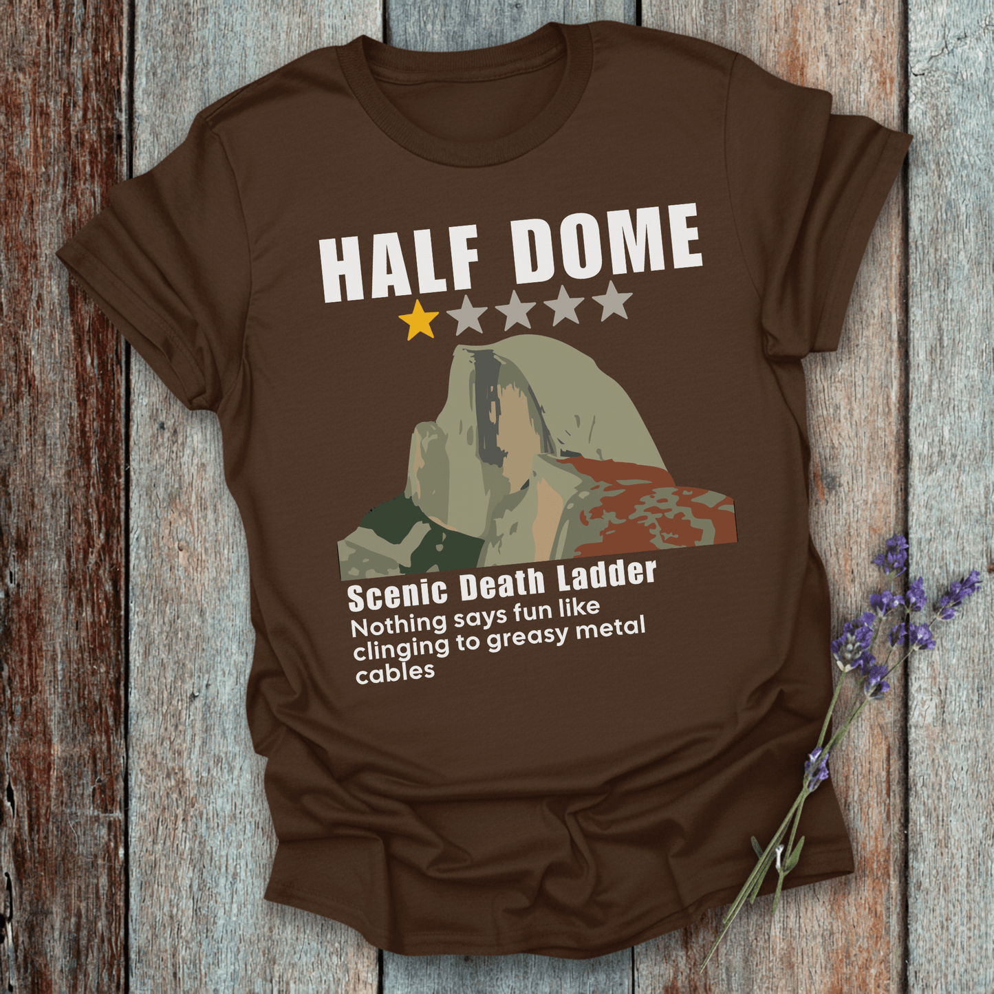 Printify T-Shirt Dark Chocolate / S Scenic Death Ladder