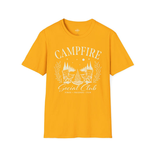 Printify T-Shirt Gold / S Campfire Social Club T-Shirt