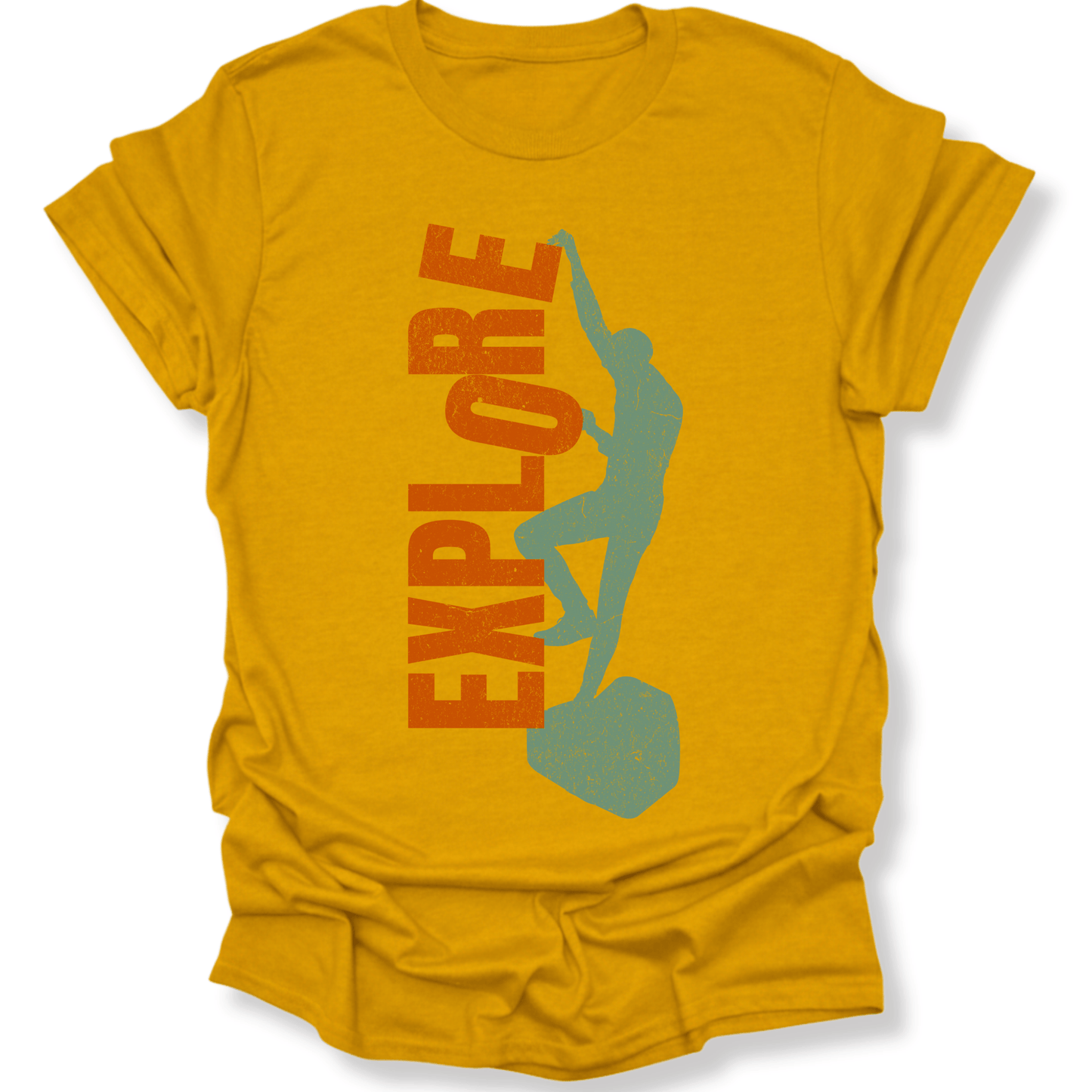 Printify T-Shirt Gold / S Explore More