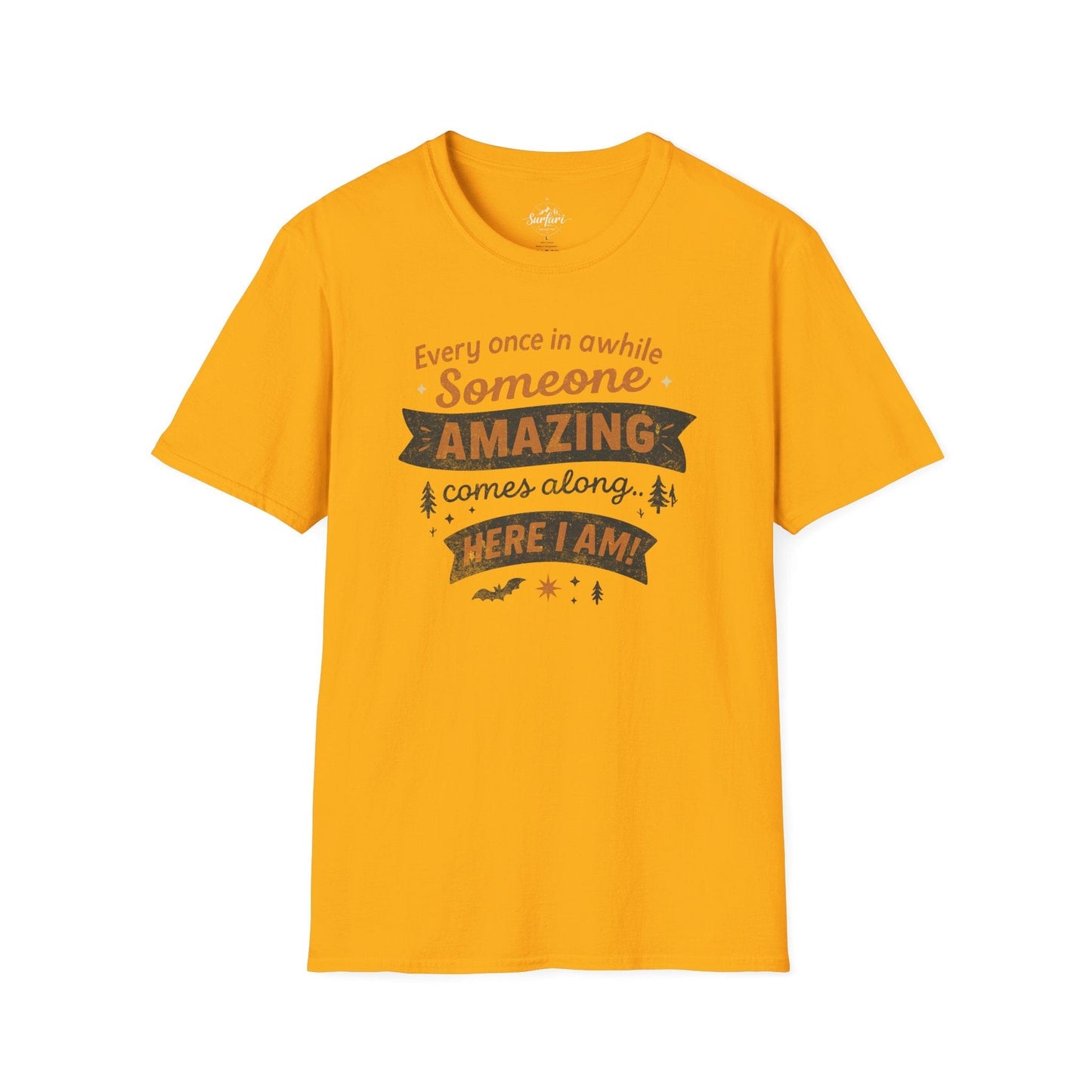 Printify T-Shirt Gold / S Someone Amazing Comes Along Halloween