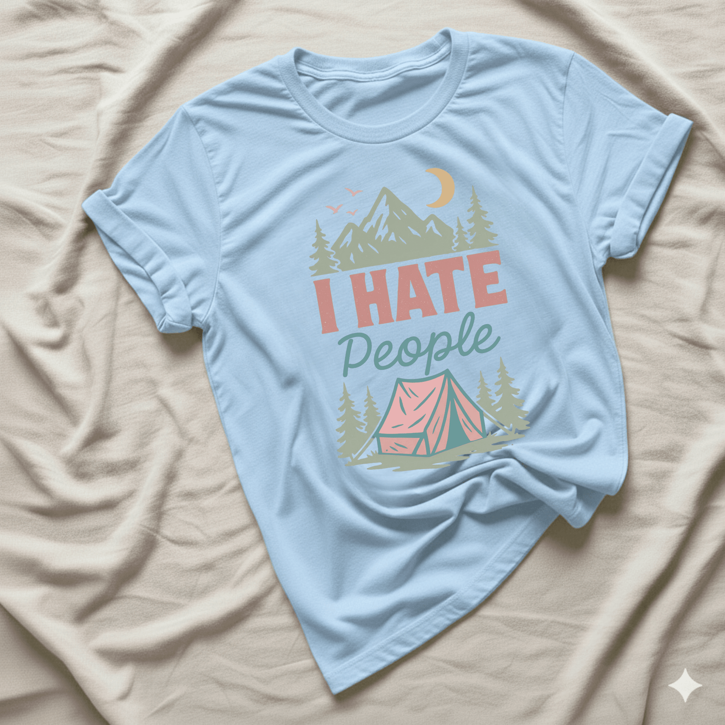 Printify T-Shirt I hate people