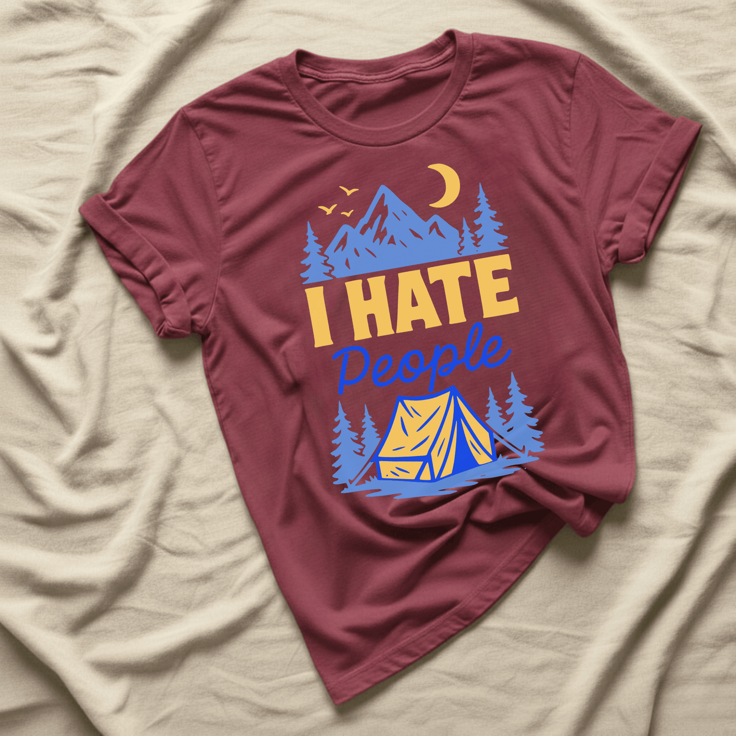 Printify T-Shirt I hate people
