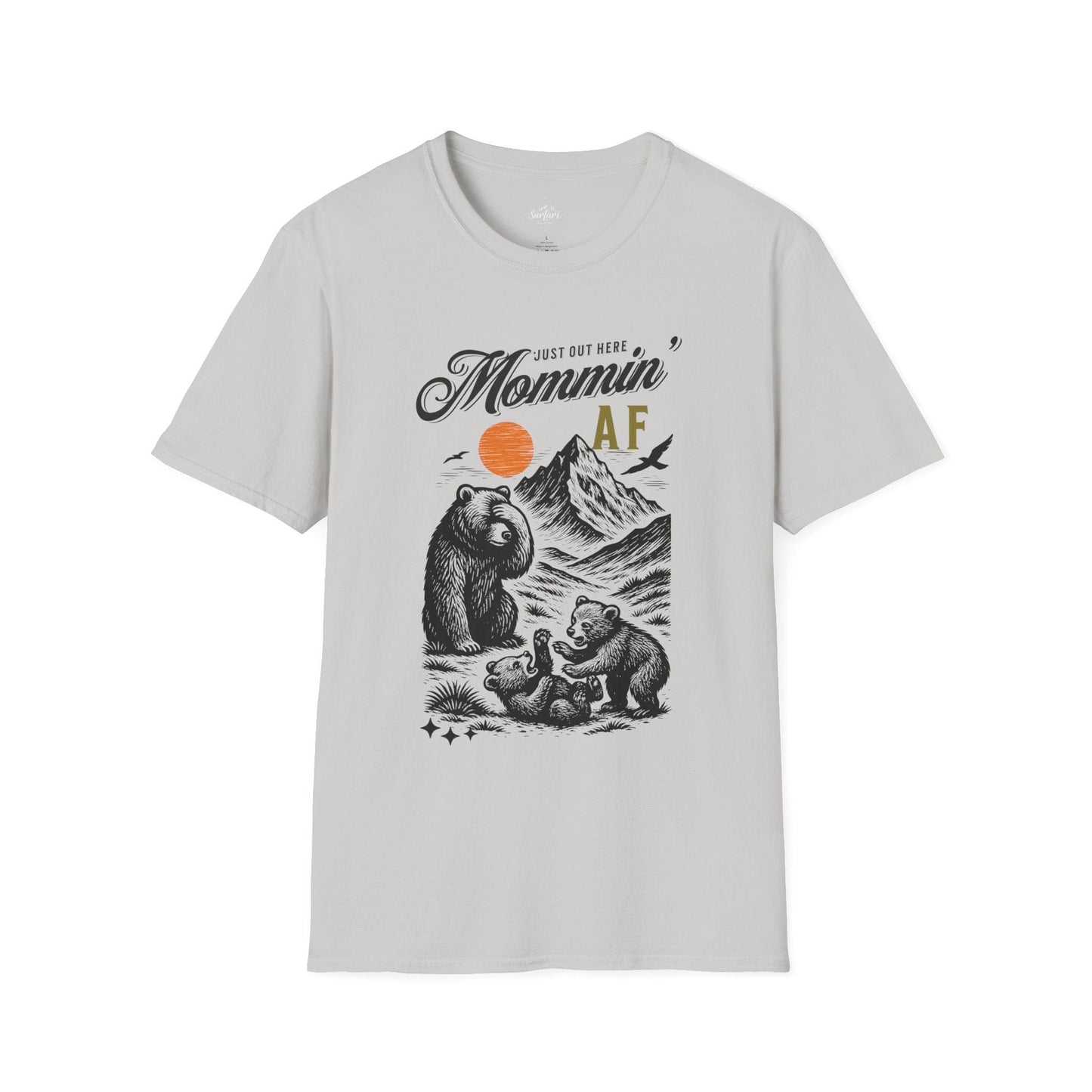 Printify T-Shirt Ice Grey / S Mommin AF