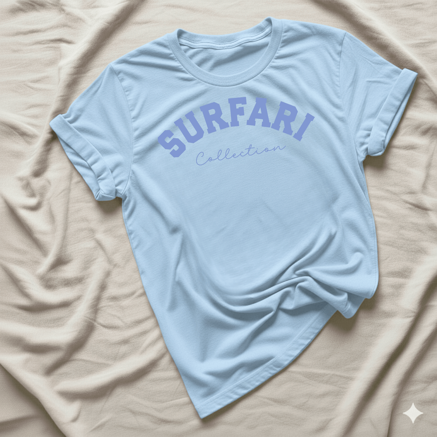 Printify T-Shirt Light Blue / S Blue Surfari Collection
