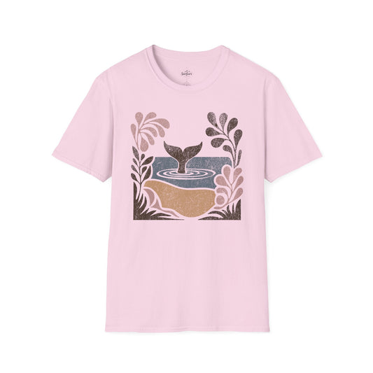 Printify T-Shirt Light Pink / S Whale Tale