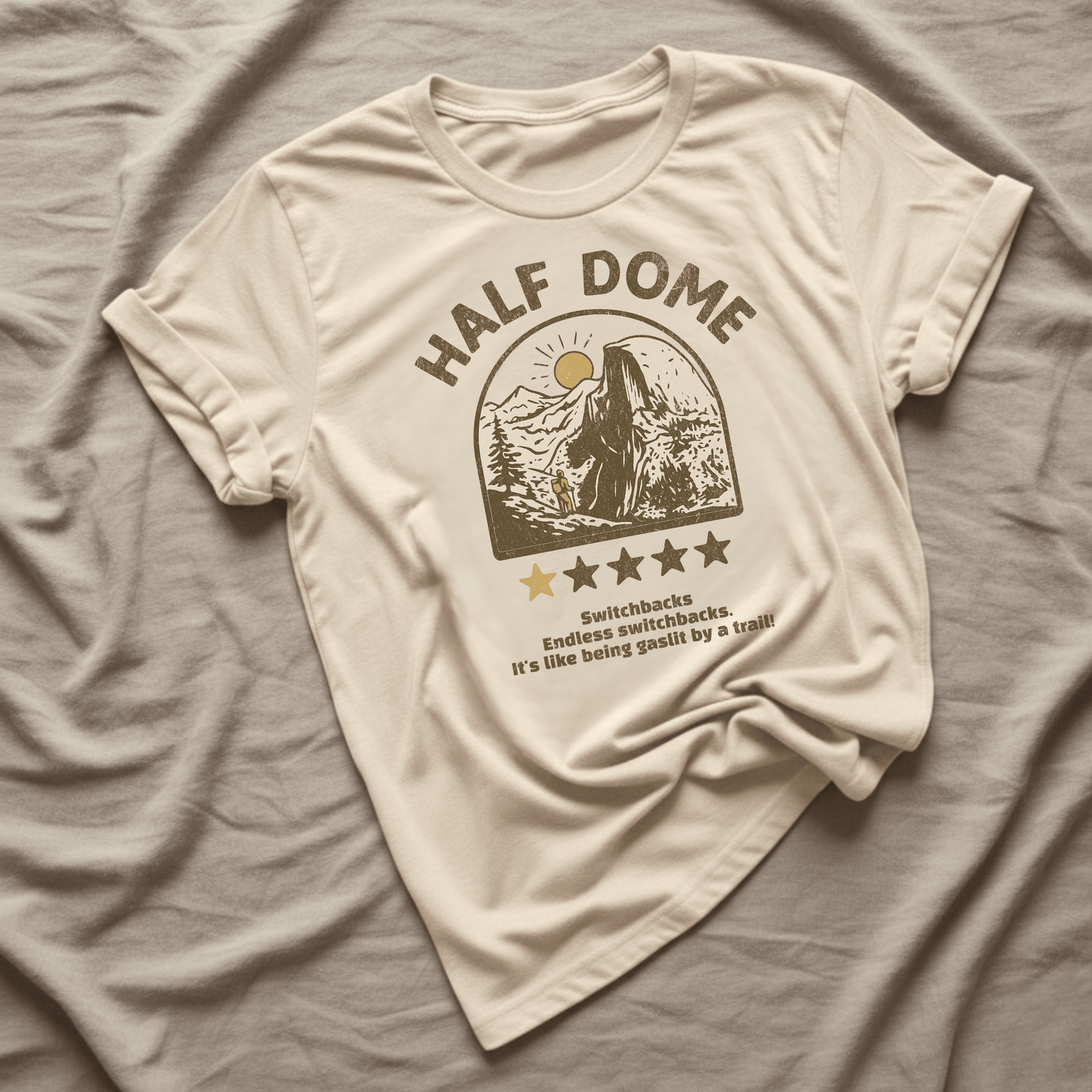 Printify T-Shirt Natural / S Half Dome 1 Star T-Shirt