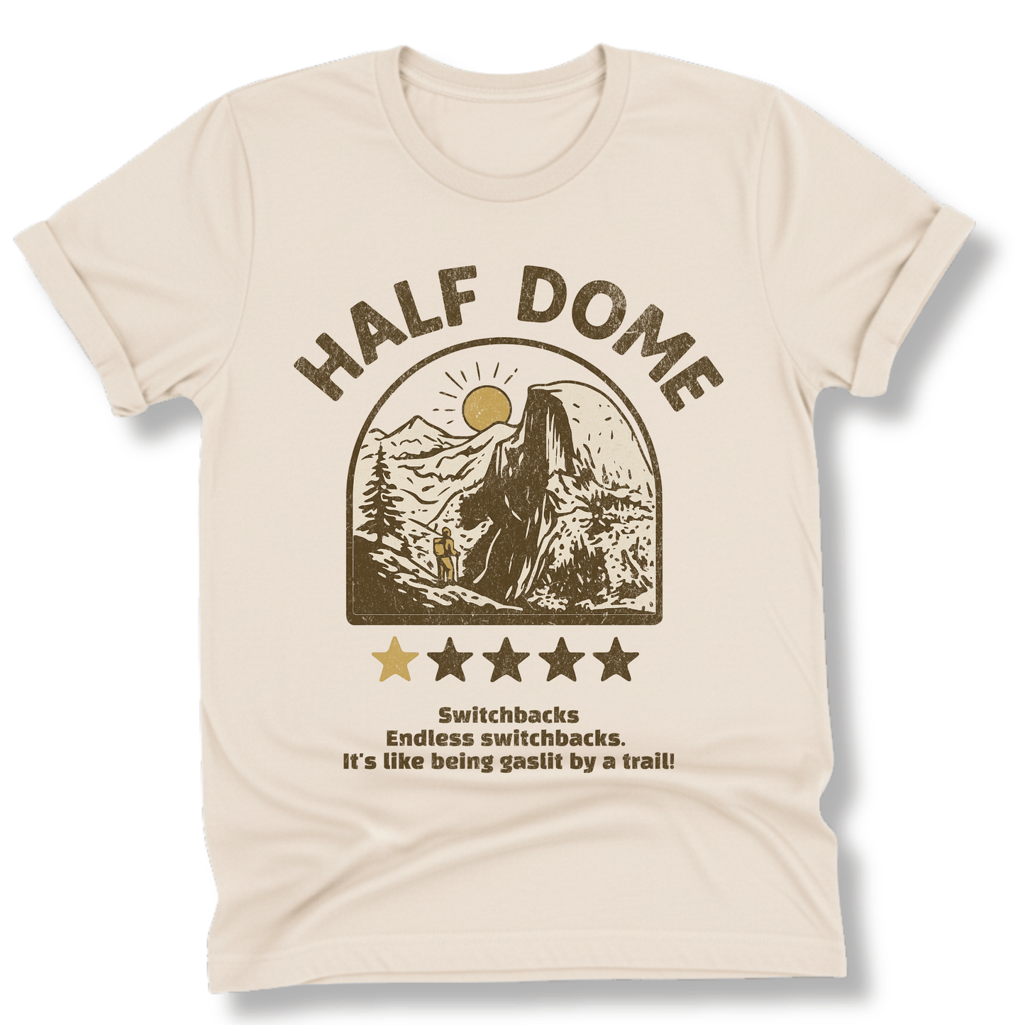 Printify T-Shirt Natural / S Half Dome 1 Star T-Shirt