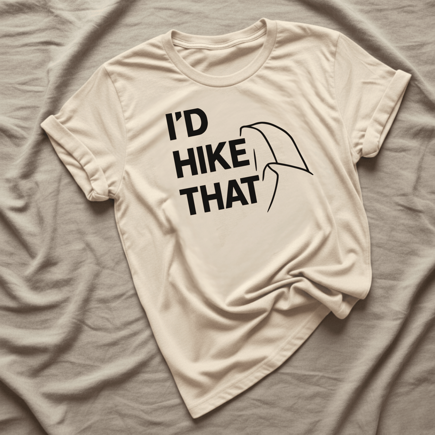 Printify T-Shirt Natural / S I'd Hike That, Half Dome