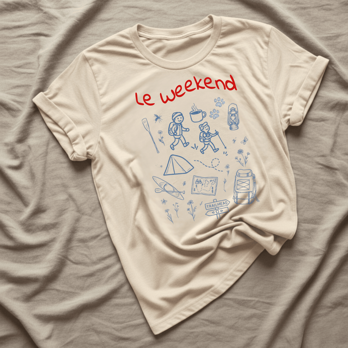 Printify T-Shirt Natural / S Le Weekend Camping