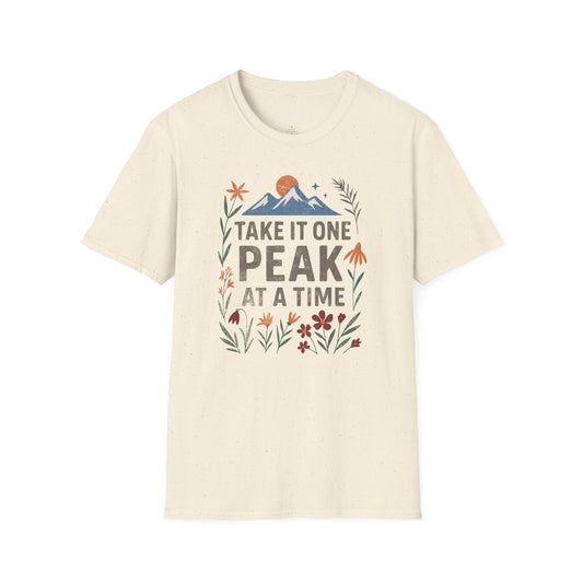 Printify T-Shirt Natural / S One peak at a time