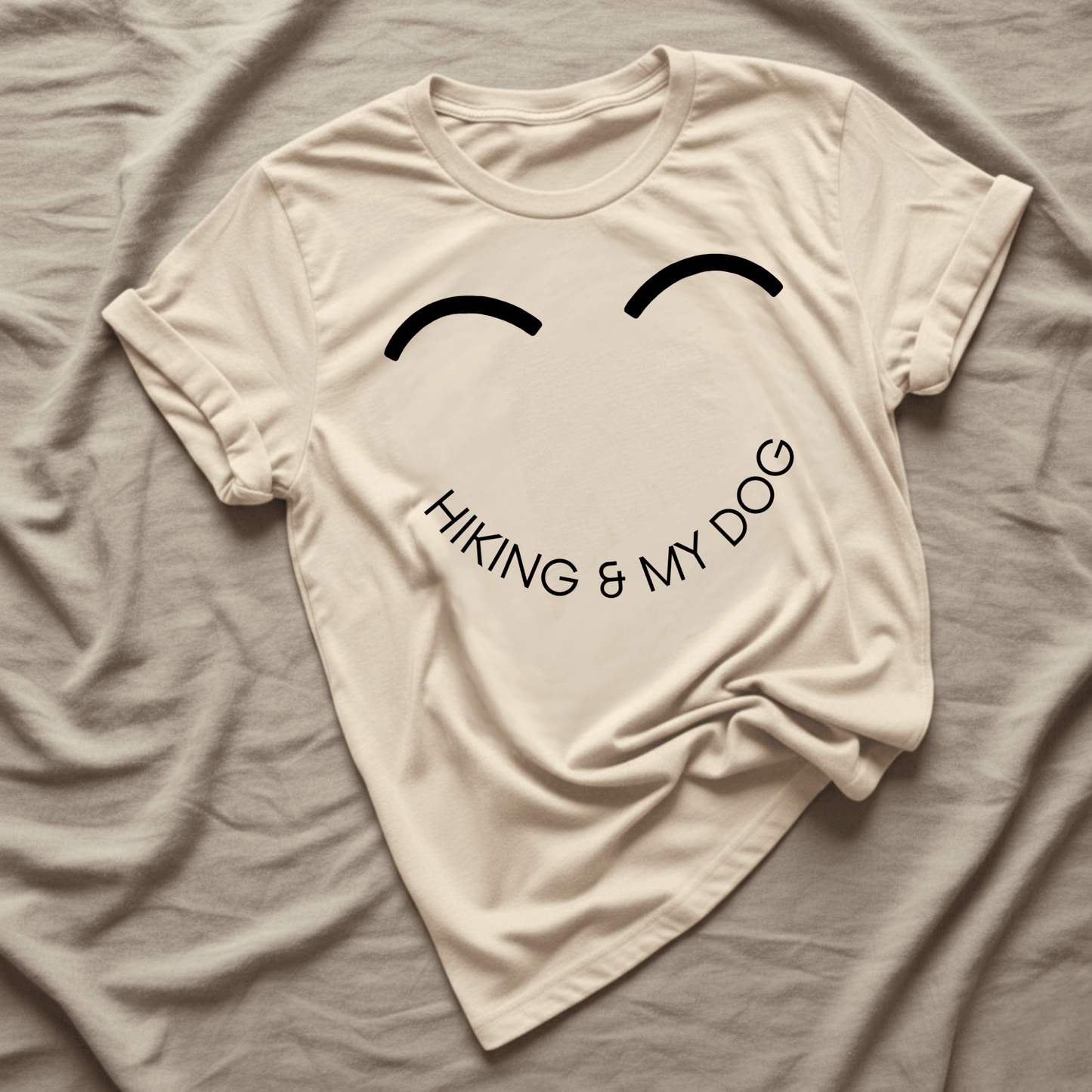 Printify T-Shirt Natural / S Smiley Hiking & My Dog