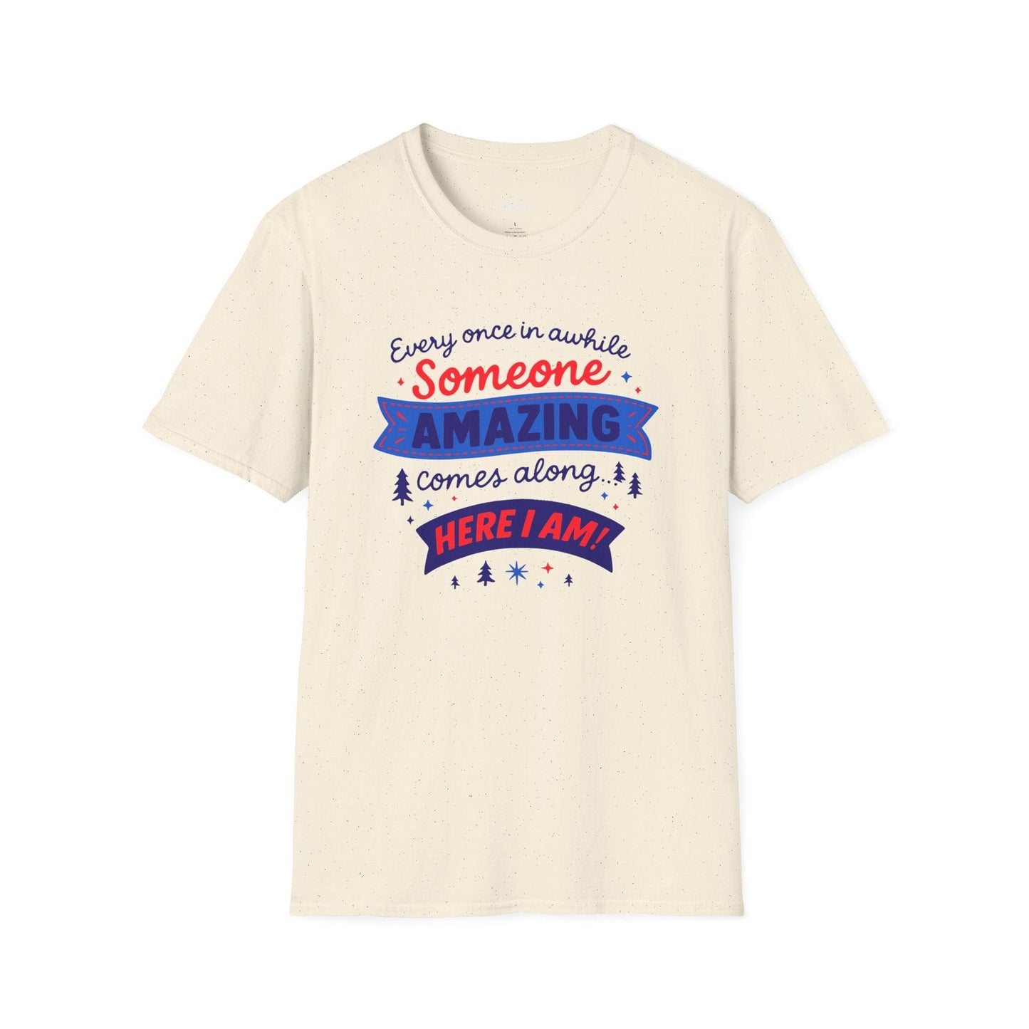 Printify T-Shirt Natural / S Someone Amazing, Patriotic edition