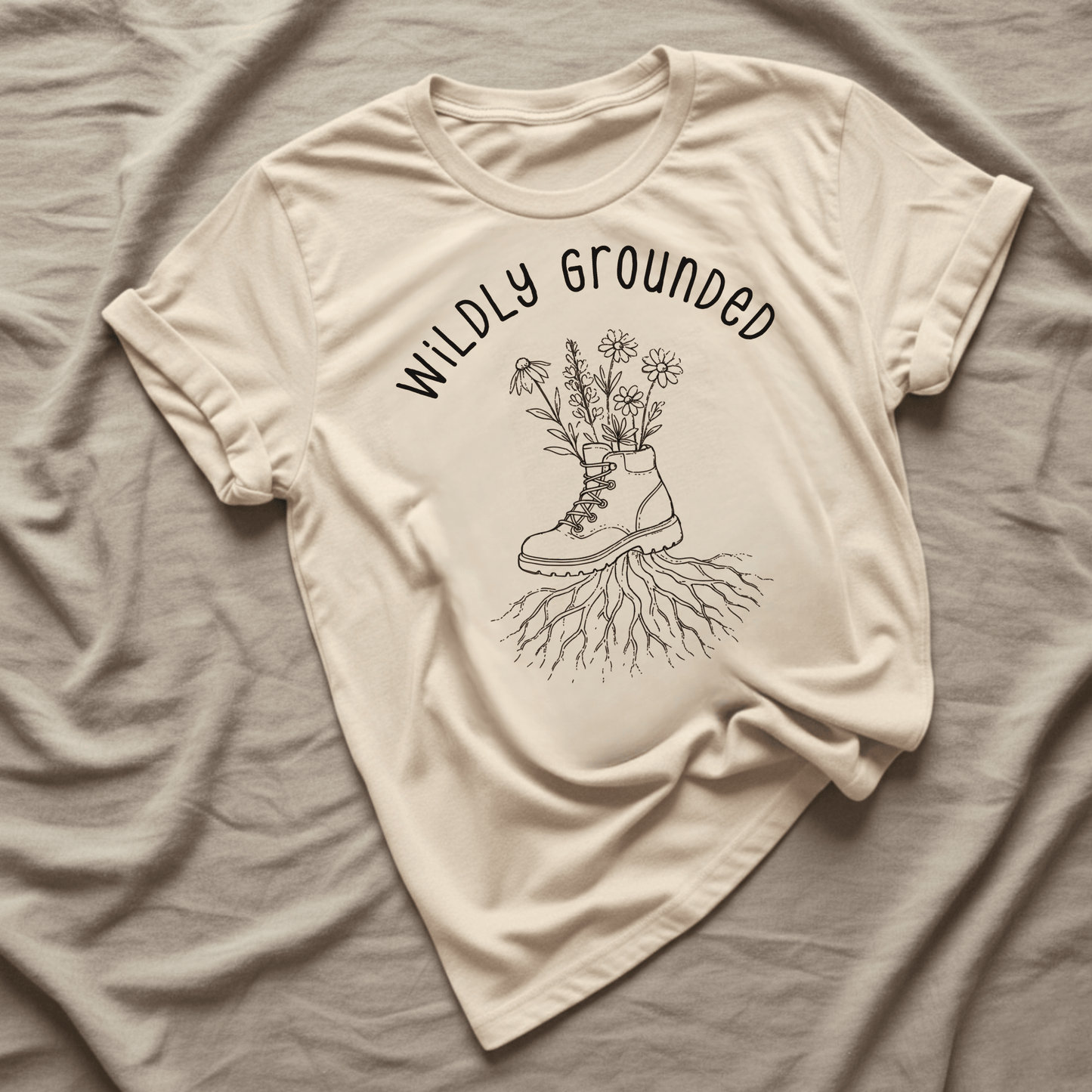 Printify T-Shirt Natural / S Wildly Grounded