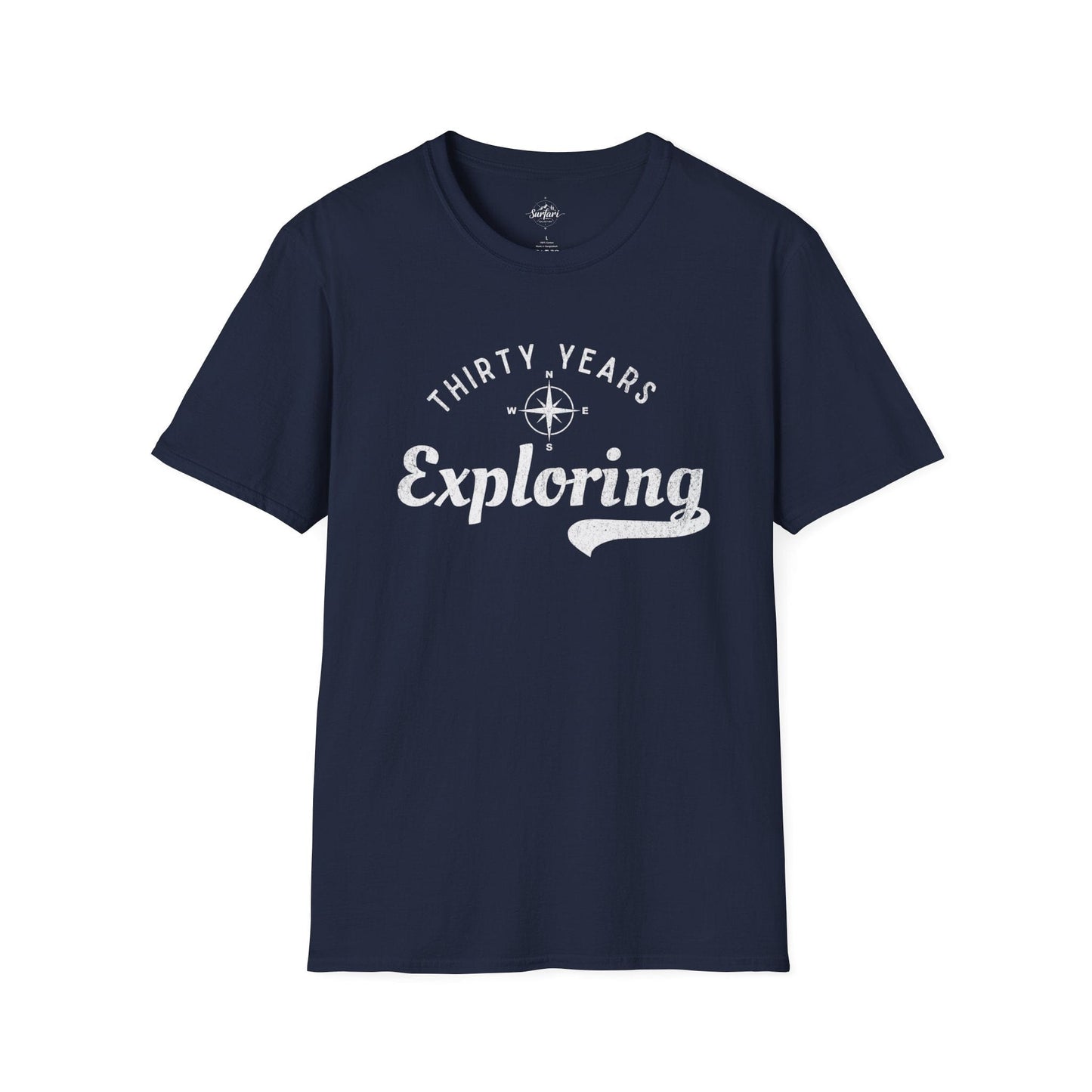 Printify T-Shirt Navy / XS 30 Years Exploring T-shirt