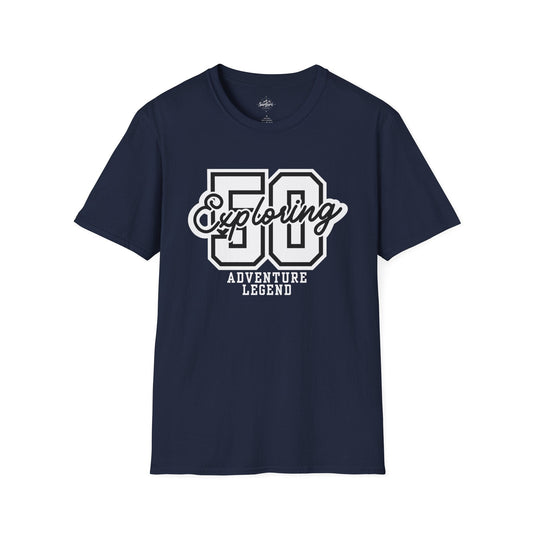 Printify T-Shirt Navy / XS 50 Yrs of Adventure