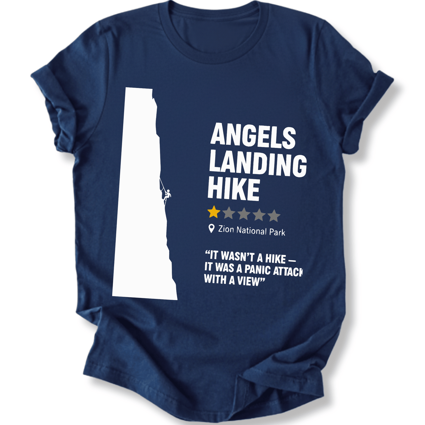 Printify T-Shirt Navy / XS Angels Landing
