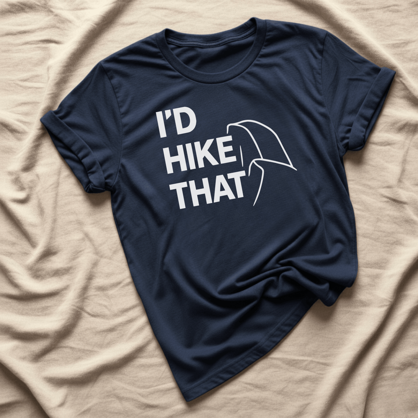 Printify T-Shirt Navy / XS I'd Hike That, Half Dome