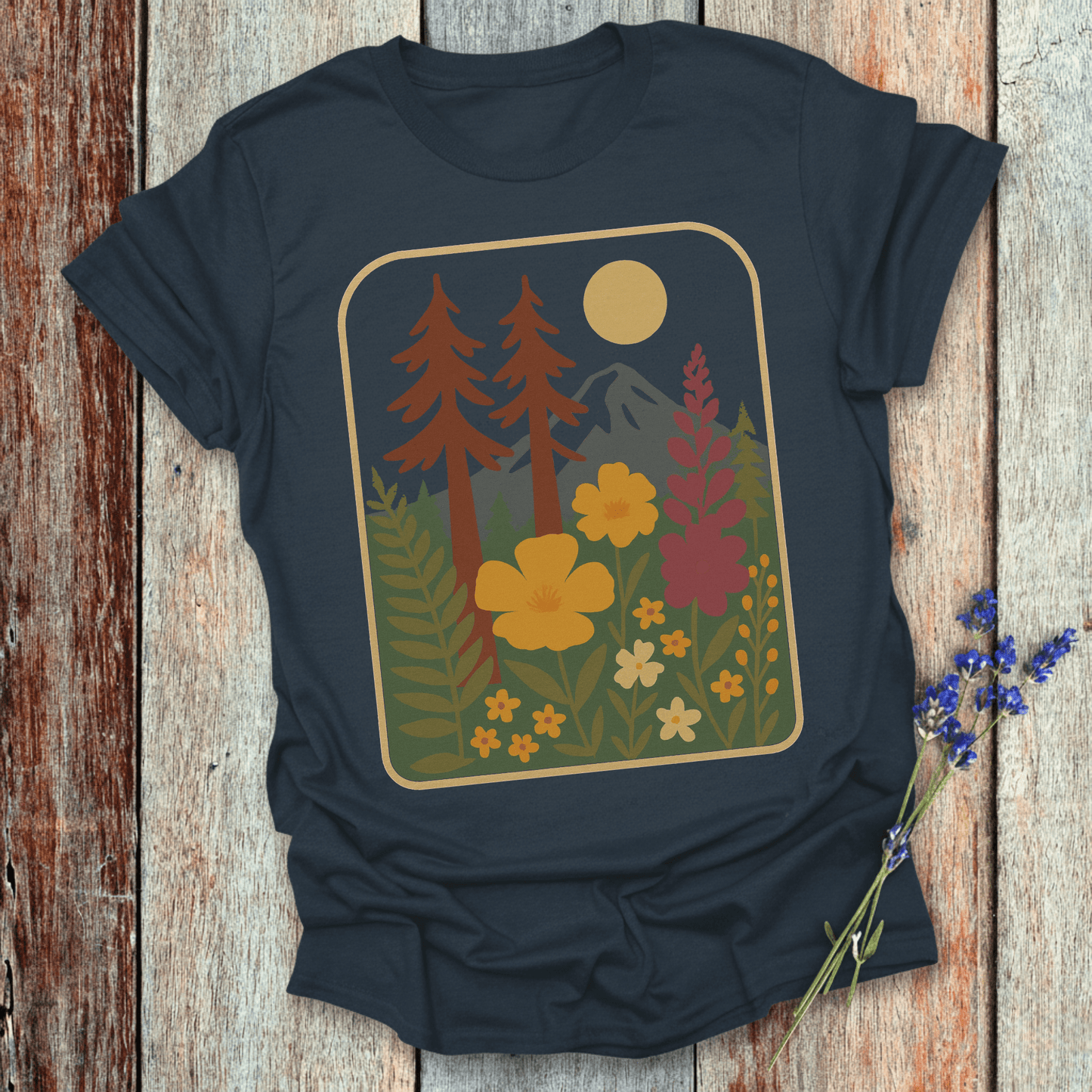 Printify T-Shirt Navy / XS Nightsky