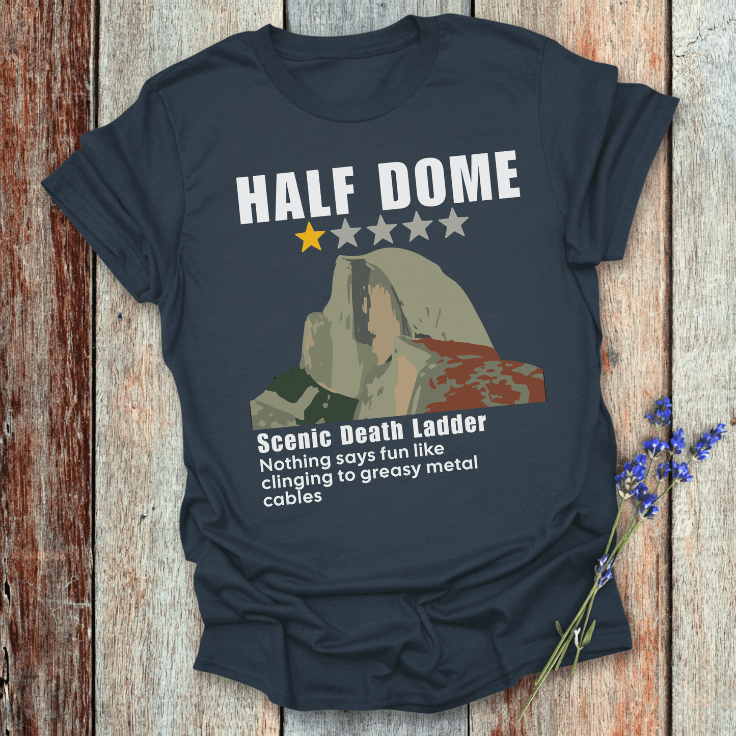 Printify T-Shirt Navy / XS Scenic Death Ladder