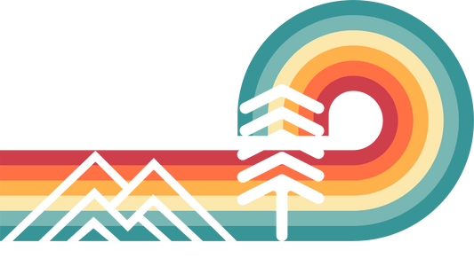 Printify T-Shirt Rainbows & Mountains