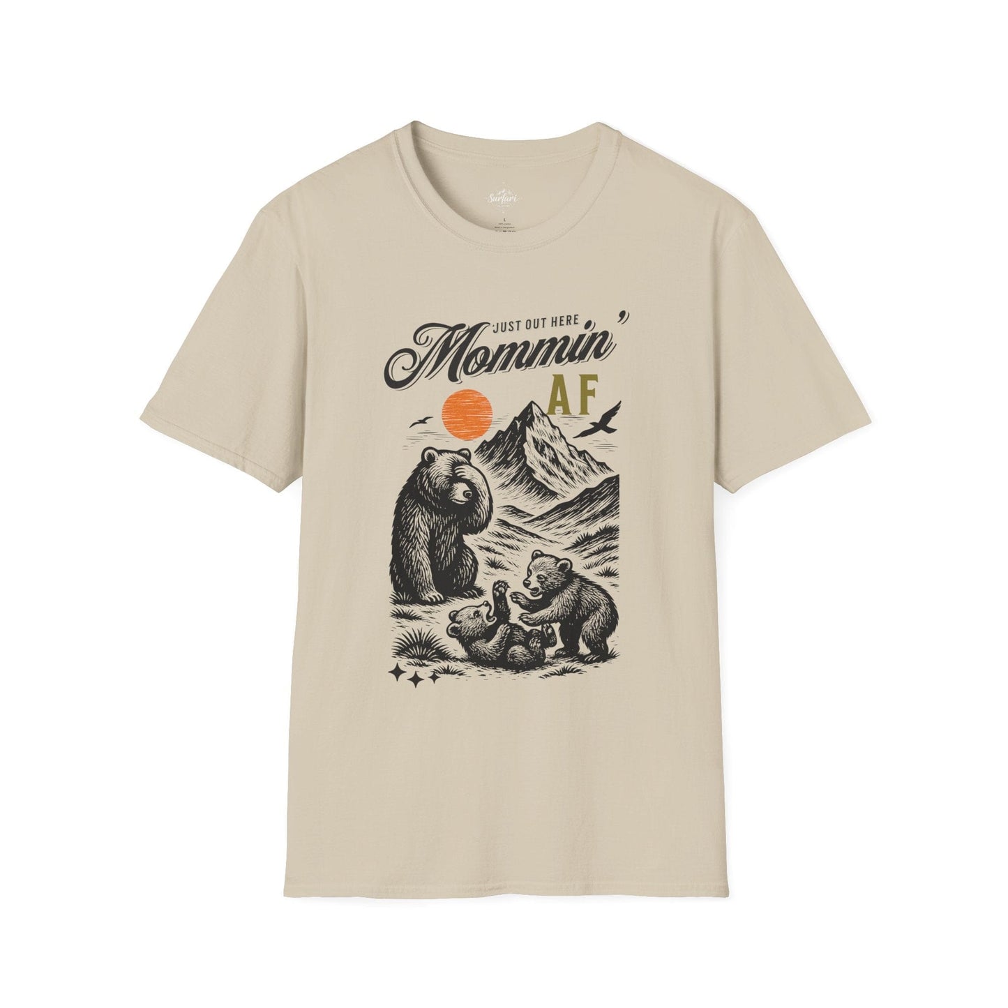Printify T-Shirt Sand / S Mommin AF