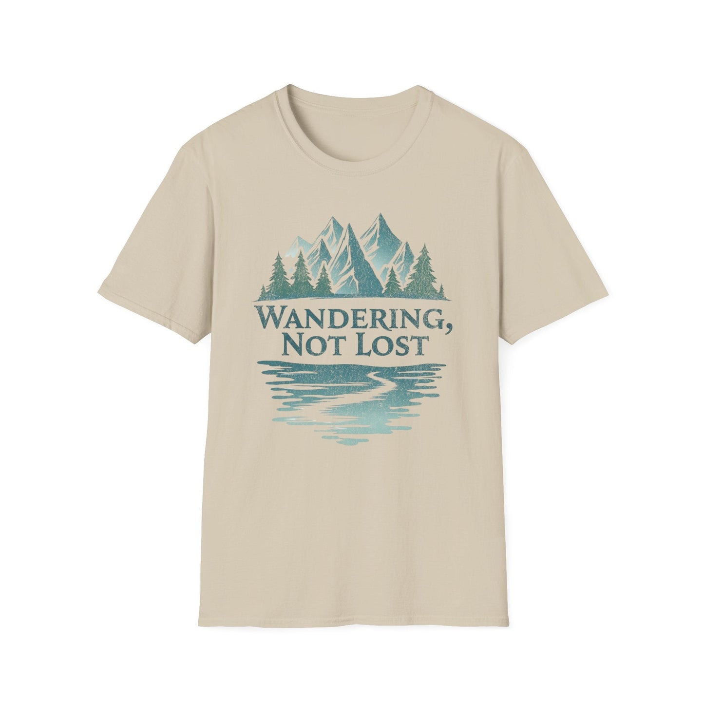 Printify T-Shirt Sand / S Wandering Not Lost