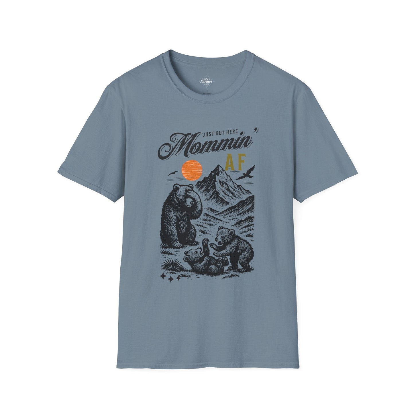 Printify T-Shirt Stone Blue / S Mommin AF